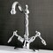 Kingston Brass Tudor 2-Handle Bathroom Faucet W/Brass Pop-Up & Cover Plate, Chrome KS1431TAL - alternate 2